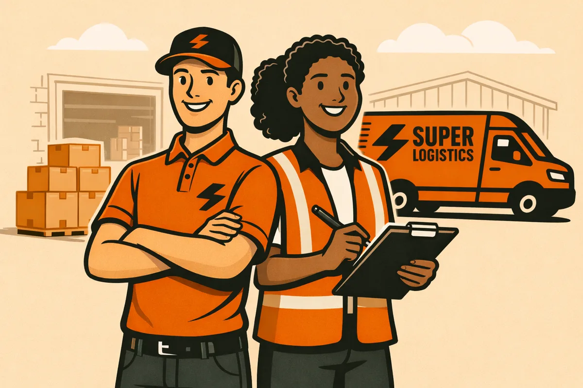 Super Logistics East London courier and logistics team